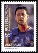 Russell Crowe on an AUSTRALIAN stamp