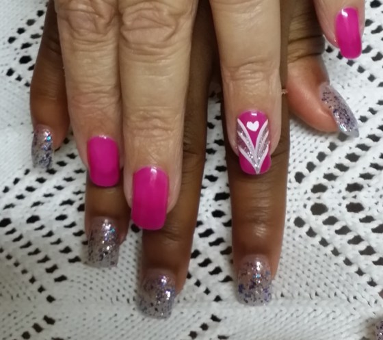 Miss O 1 and my nails