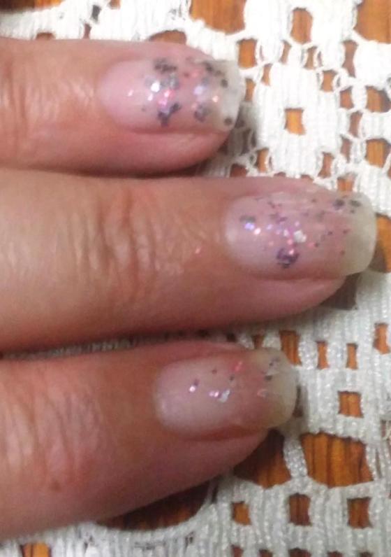 Polish gone, sparkles remain